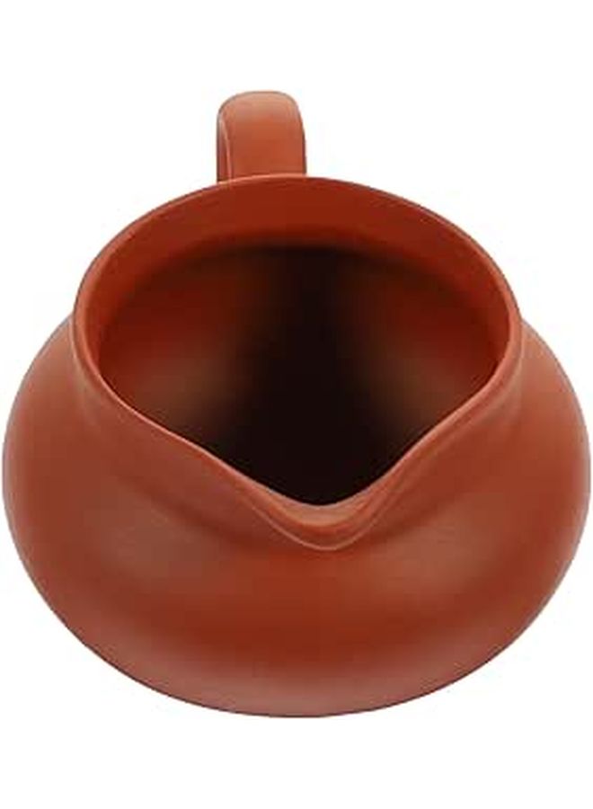 Ceramic Milk Pouring Jug And Cup Set Small Red Beverage Dispenser For Kitchen - Image 1