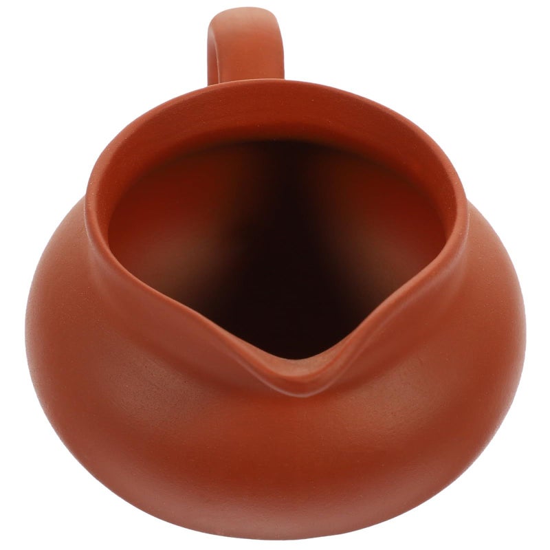 Ceramic Milk Pouring Jug And Cup Set Small Red Beverage Dispenser For Kitchen - Image 2