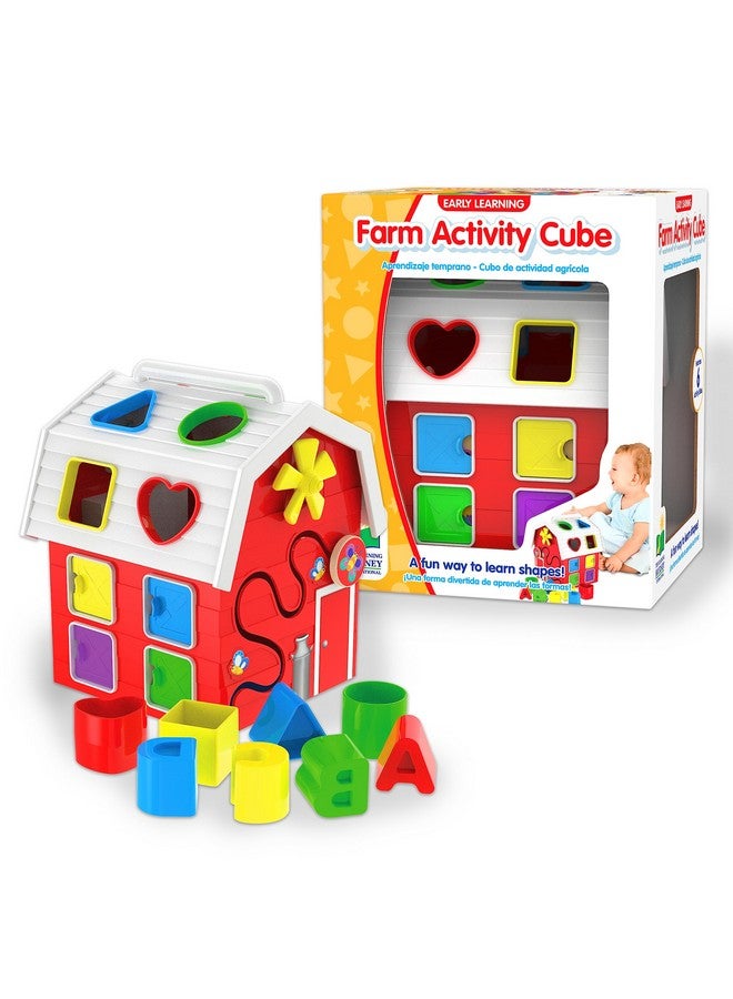 The Learning Journey - Early Learning - Farm Activity Cube - Shape Sorter for Toddlers Ages 12 Months and Up - Award Winning Toys - Image 1