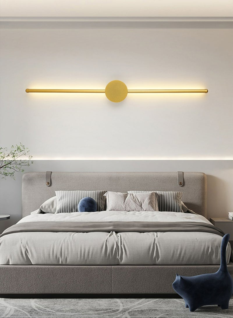 لوبيتيز مصباح الجدار الداخلية الحديثة 10W LED مصباح الجدار ، غرفة نوم غرفة المعيشة الممر مصباح الجدار الذهبي ( اللون : درجة الحرارة ثلاثي الألوان ، الحجم : 60 سم ) - Image 1