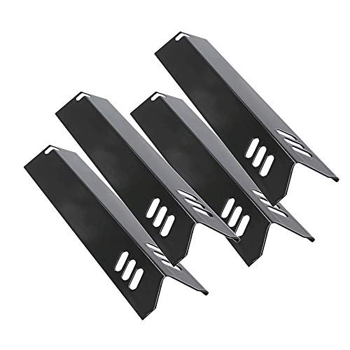 Criditpid Porcelain Grill Heat Shields Replacment for Dyna-Glo DGF510SBP, DGF493BNP, 15 inch Grill Heat Plates for Backyard Grill Replacement Parts BY15-101-001-02, BY13-101-001-13, GBC1460W, 4-Pack - Image 1