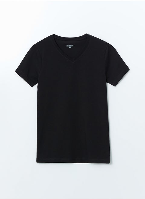 V-Neck Short Sleeve Men's Undershirt