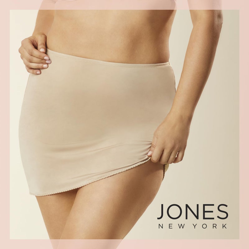 Jones New York womens Silky Touch 16 Anti-cling Above Knee Half Slip, Nude, Large US - Image 3