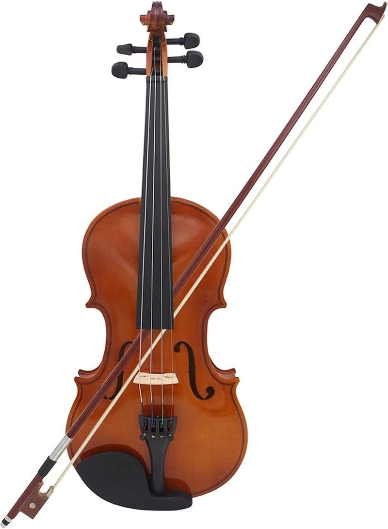 Violin Natural Color Basswood Violin Beginner Practice Bright Light Popular Violin Children Adult Violin Violin Set (Size : 1/2)