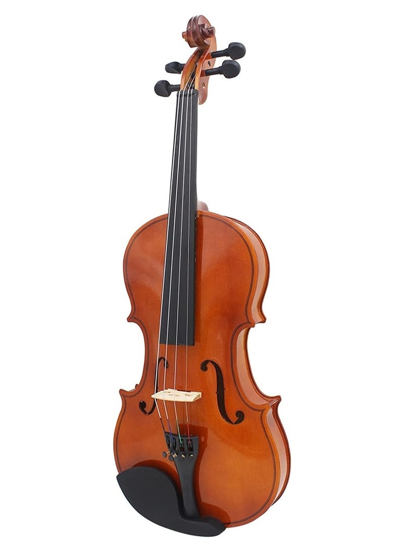 Violin Natural Color Basswood Violin Beginner Practice Bright Light Popular Violin Children Adult Violin Violin Set (Size : 1/2)