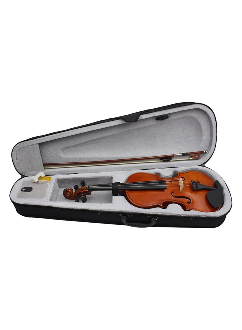 Violin Natural Color Basswood Violin Beginner Practice Bright Light Popular Violin Children Adult Violin Violin Set (Size : 1/2)