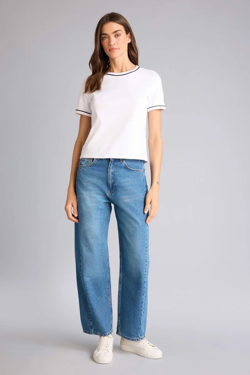 ديفاكتو Regular Fit Crew Neck Basic Short Sleeve T-Shirt