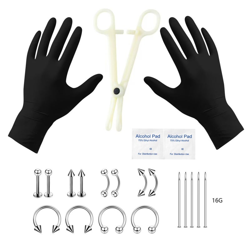 316 stainless steel body-insert jewelry and tools.