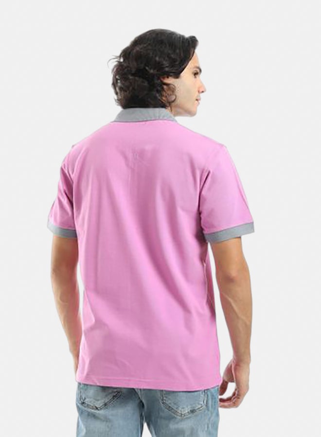 Unique Short Sleeves Pique Polo Tshirt - Image 3