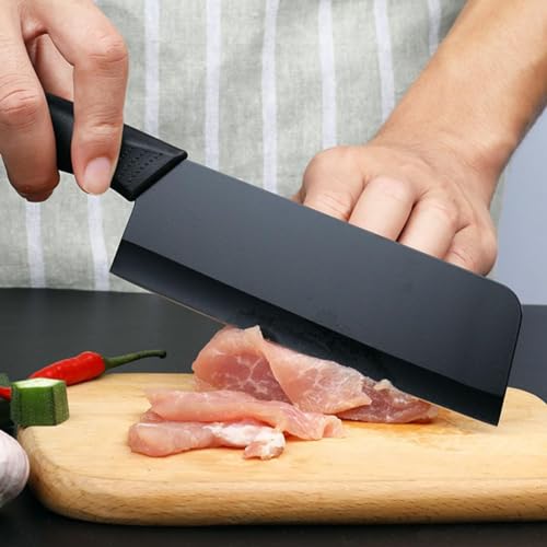 INKULTURE Stainless Steel Kitchen Knife Set, Meat Knife,Professional Chef’s Knife Set, Sharp Blade with Ergonomic Handle for Home Kitchen and Restaurant | Pack of 03 | Black - Image 5