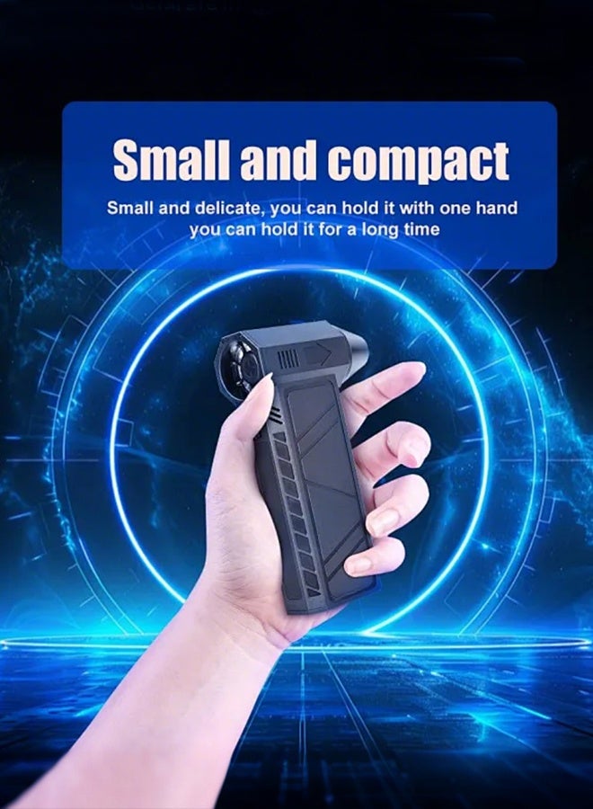 APEX Jet Dry Mini Blower, 130000 RPM Portable Mini Jet Blower, Super Jet Fan Adjustable Speeds and Rechargeable, Cordless Jet Blower Car Dryer with Large Battery, and Type-C Fast Charging - Image 4