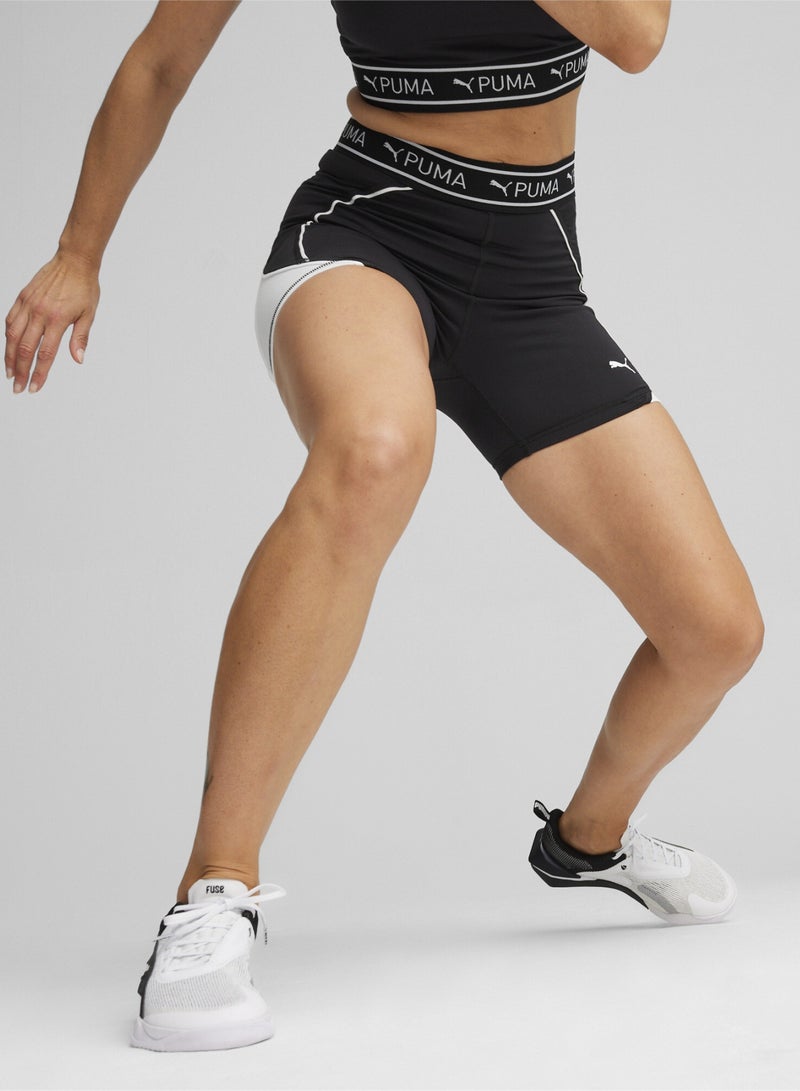 PUMA TRAIN STRONG 5" Womens Black Shorts - Image 1