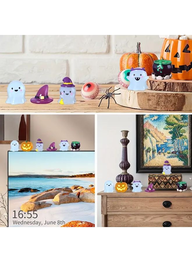 Multicolor Soot Sprites Halloween Resin Car Decor Funny Dashboard Statue - Image 5