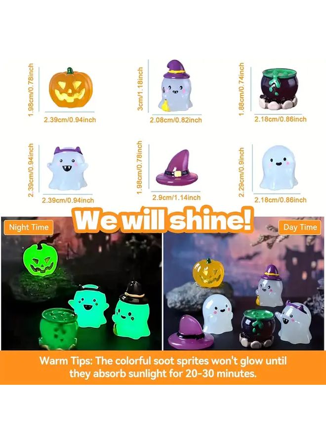 Multicolor Soot Sprites Halloween Resin Car Decor Funny Dashboard Statue - Image 3