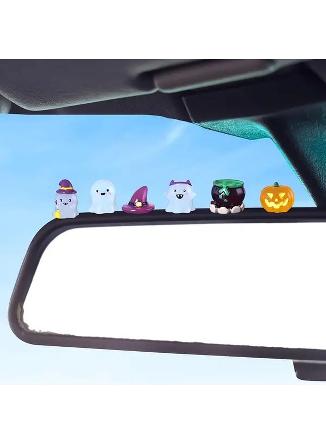 Multicolor Soot Sprites Halloween Resin Car Decor Funny Dashboard Statue - Image 1