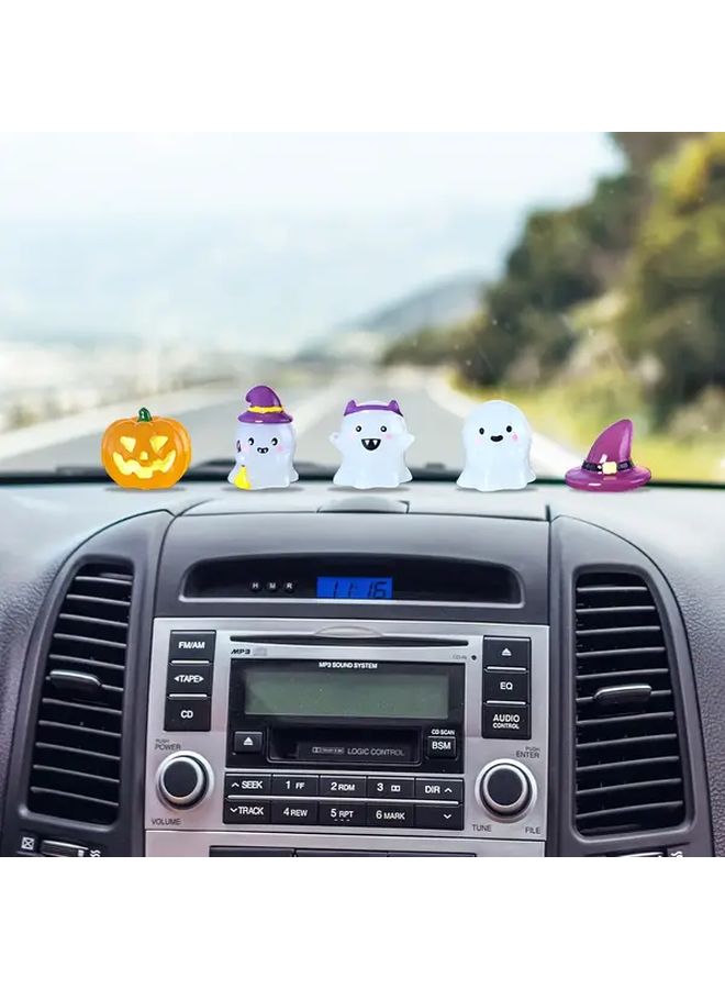Multicolor Soot Sprites Halloween Resin Car Decor Funny Dashboard Statue - Image 2