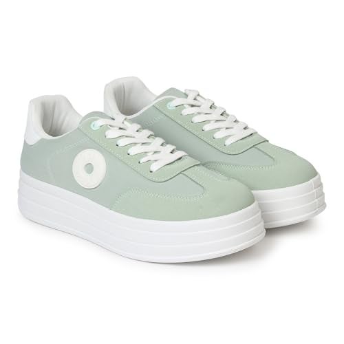 YOHO CAS 105 Sneakers for Women | Premium Finish | Lightweight Durability | Sock-Like Fit | Secure Grip | Everyday Versatility | Pastel Green - UK 5 - Image 1
