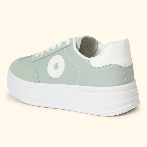 YOHO CAS 105 Sneakers for Women | Premium Finish | Lightweight Durability | Sock-Like Fit | Secure Grip | Everyday Versatility | Pastel Green - UK 5 - Image 5