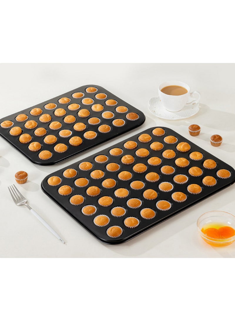 PINKSAMA 48 Cup Mini Cupcake Pans Non Stick Mini 48 Cups Muffin Baking Pan Round Cupcake Pan Tray Baking Mould for Cup Cake and Small Cake Cooking - Image 5
