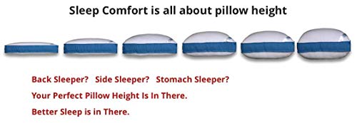 Pancake Pillow The Adjustable Layer Pillow. Custom Fit Your Perfect Pillow Height. Queen Size Luxury Pillow - Image 5