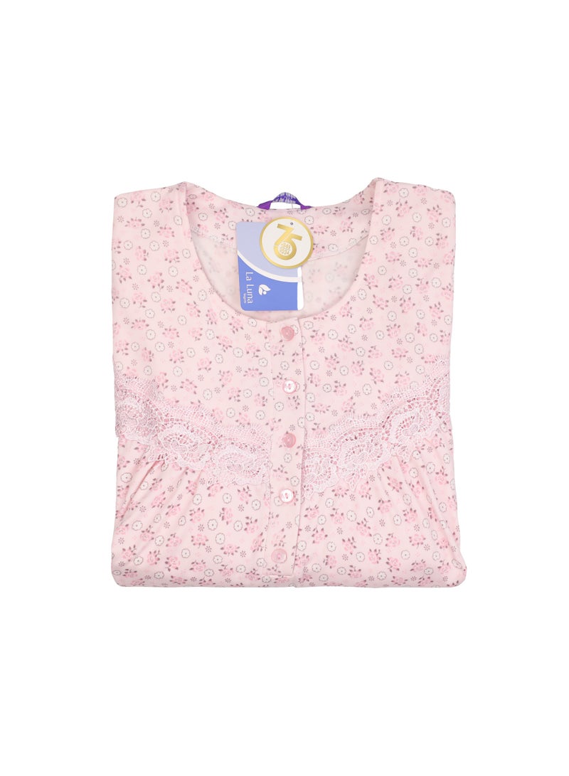 Dadoush Women's winter abaya made of the finest cotton, maxi jalabiya for women, long women's nightgown that provides you with full coverage - Image 2