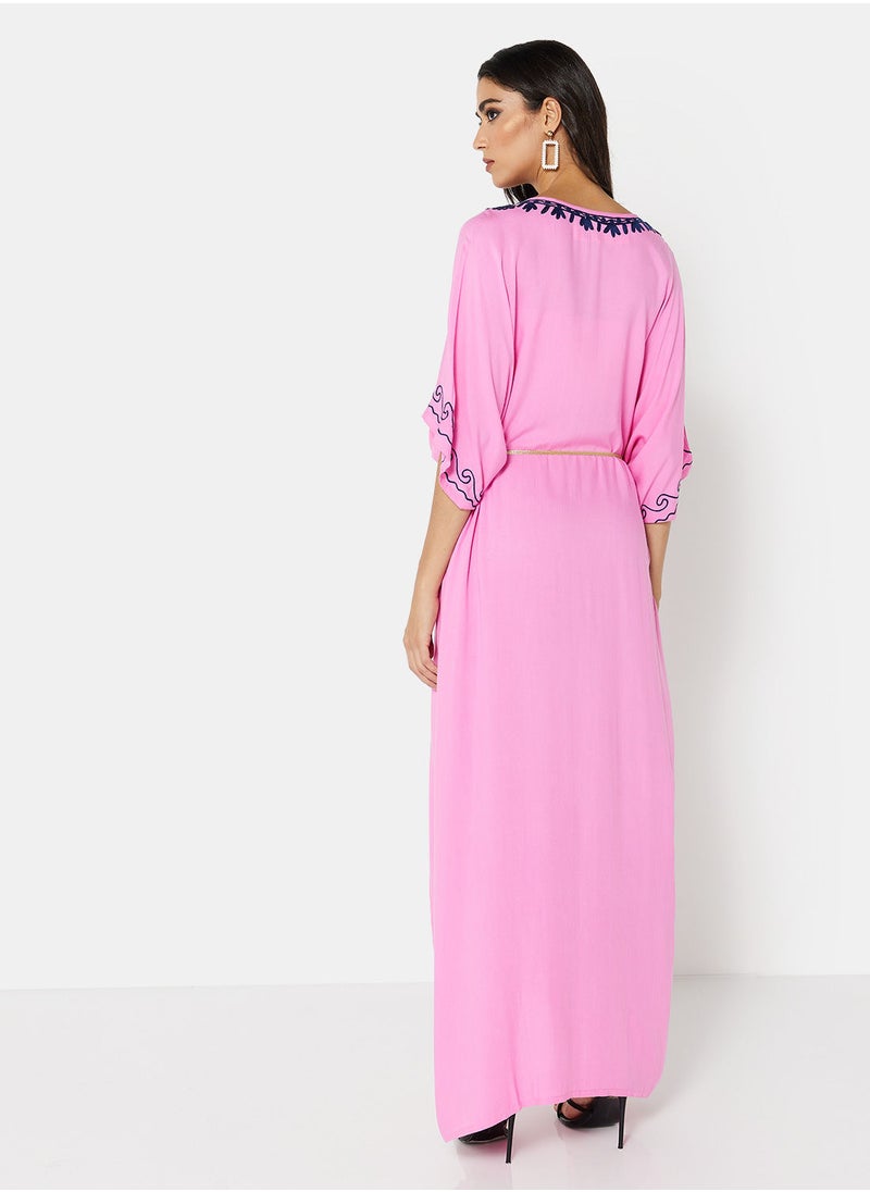 ARABIAN CLOSET EMBROIDERED KAFTAN  - Image 2