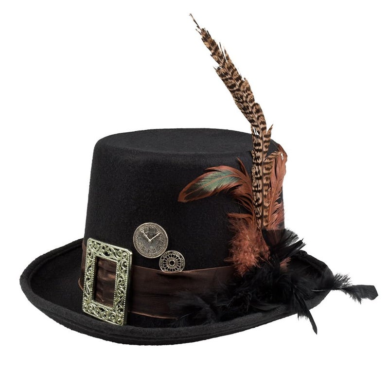 Boland Plumepunk Hat, Multi-Colour, One Size, 54501 - Image 1