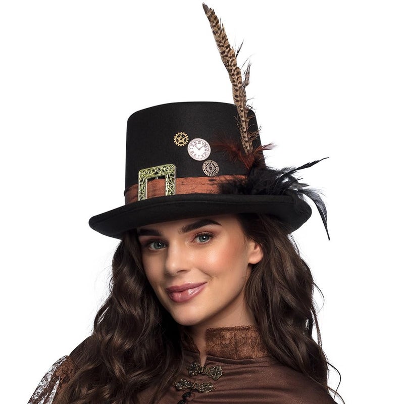 Boland Plumepunk Hat, Multi-Colour, One Size, 54501 - Image 2