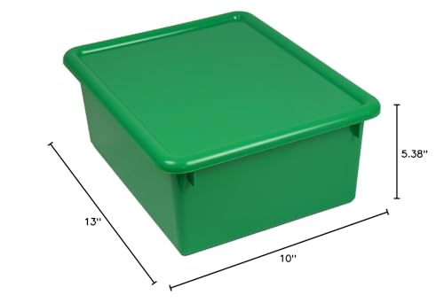 Romanoff Stowaway 5"" Letter Box With Lid, Green - Image 2