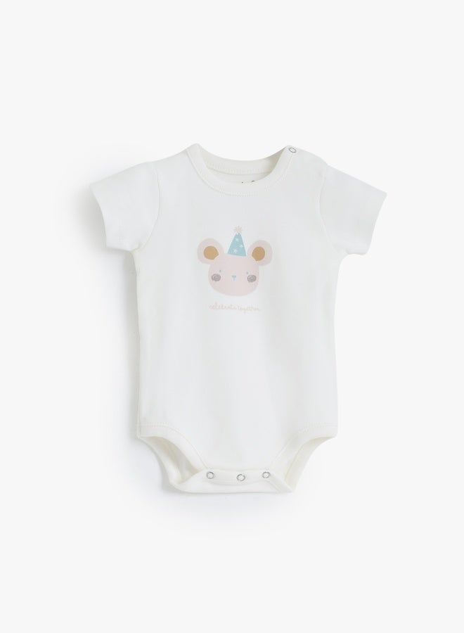 Junior Baby UniSex Cotton Bodysuit Pack of 3 - Image 4