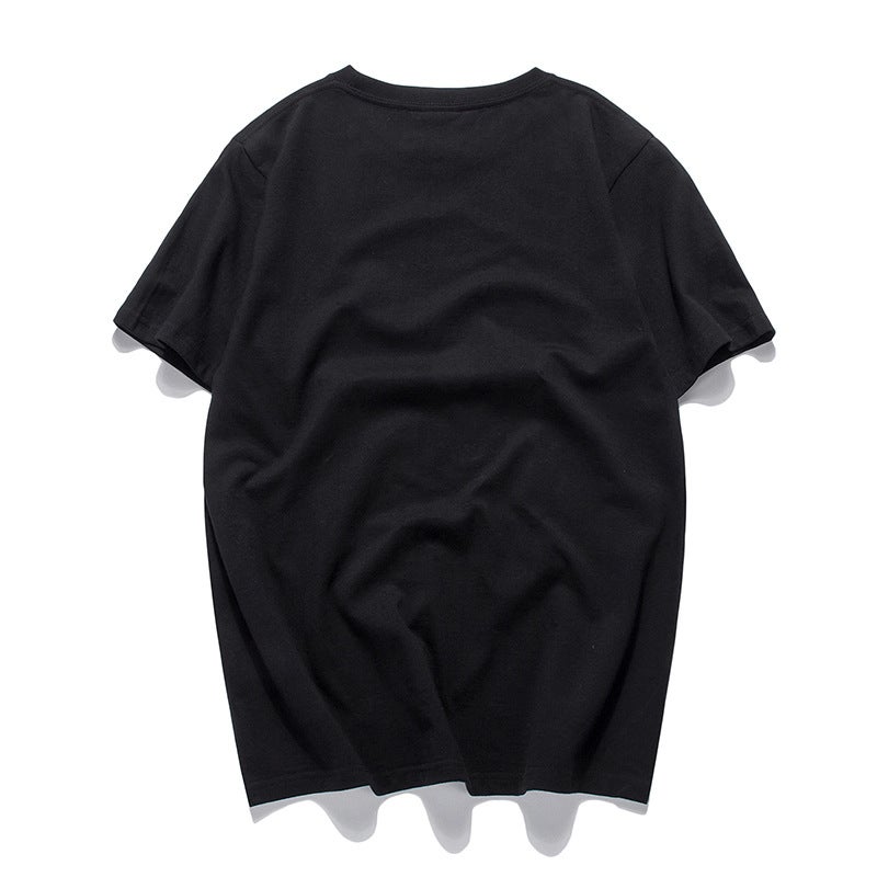 Japanese Fashion High Street Fashion Brand Men'S Round Neck Short Sleeve Cartoon Bear Printed Cotton Loose Couple T-Shirt - Image 4