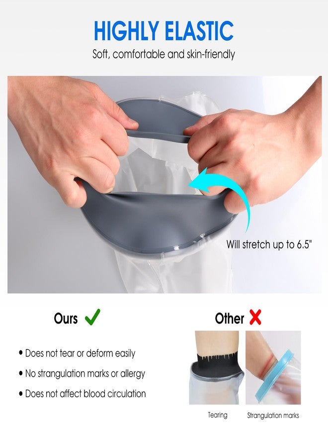 COMFYTHERA Waterproof Cast Cover for Shower Ankle Wound Protector Bath Adult Watertight Cast Bag Showering for Surgery Foot, Ankle, Burns Reusable (A - 1 Foot) - Image 5
