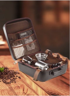 Perfii 9-in-1 Pour Over Coffee Maker Set with Accessories Gooseneck Kettle Spoon Grinder V60 Filters Perfect for Travel, Home Office and Gift  - Image 5