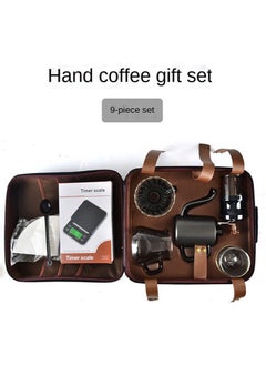 Perfii 9-in-1 Pour Over Coffee Maker Set with Accessories Gooseneck Kettle Spoon Grinder V60 Filters Perfect for Travel, Home Office and Gift  - Image 2