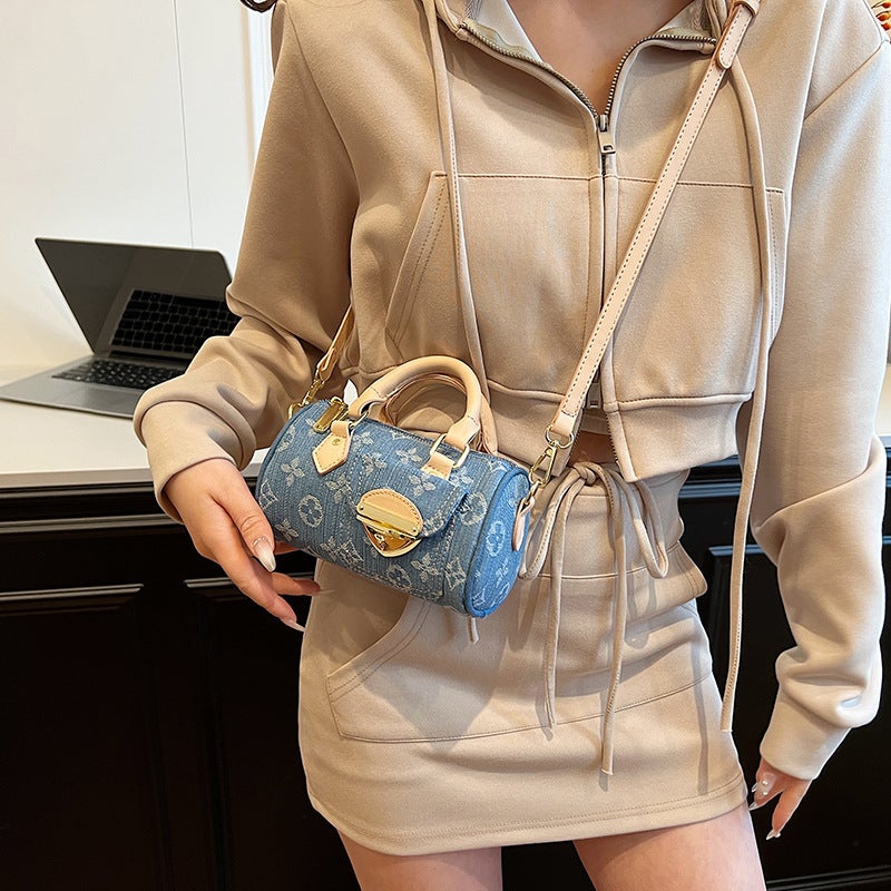 Denim Crossbody Bag - Image 1