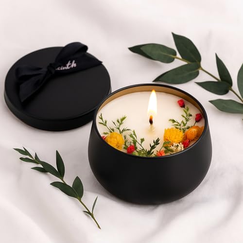 ZENFUN 24 Pieces Black Candle Tins with Lids, 8 Oz Bulk Empty Candle Jars, Metal Tin Containers for Making Candles, Storing Snacks, 3.5" x 2" - Image 5