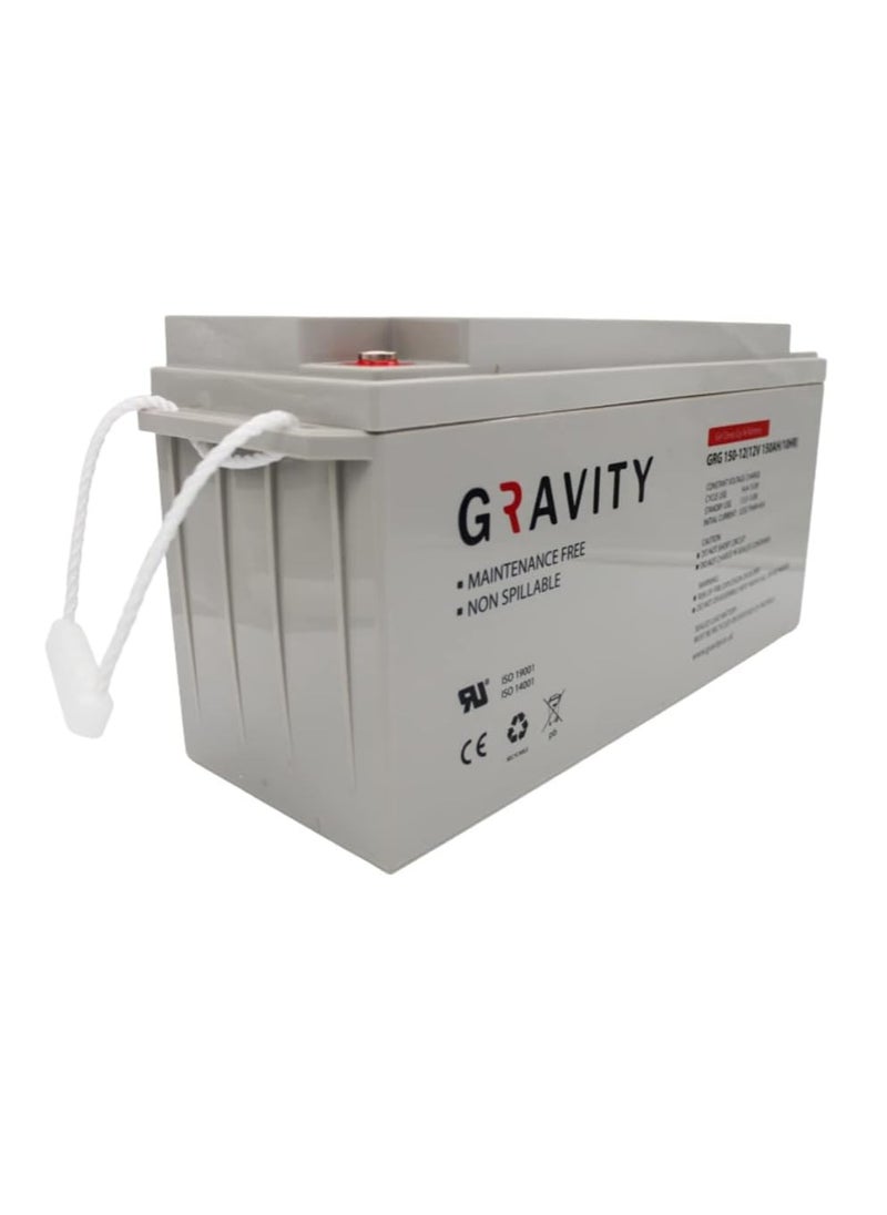 Gravity - GRAVITY GEL Deep Cycle Battery For Solar And Wind Energy Systems And UPS (150Ah) - Image 1