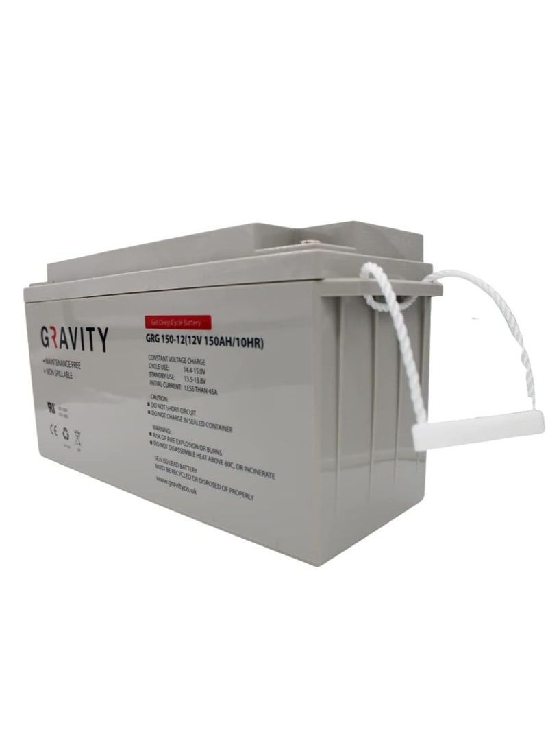 Gravity - GRAVITY GEL Deep Cycle Battery For Solar And Wind Energy Systems And UPS (150Ah) - Image 1