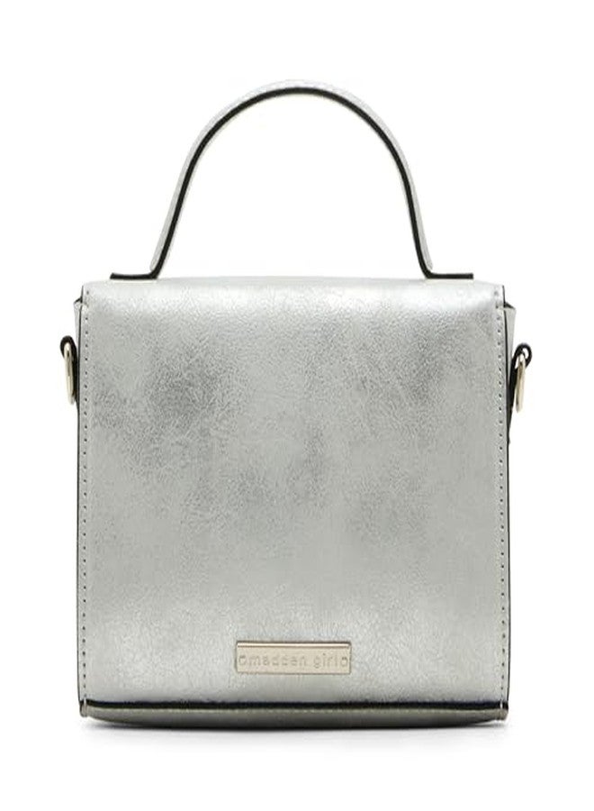 Madden Girl Brigitte Top Handle Bag, Silver - Image 3