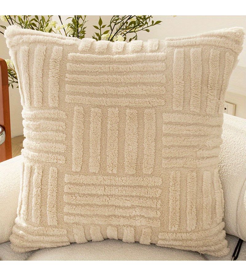 Plush Green Pillowcase Double Sided Shu Velveteen 19.69 Inch Sofa Bedside Cushion - Image 5