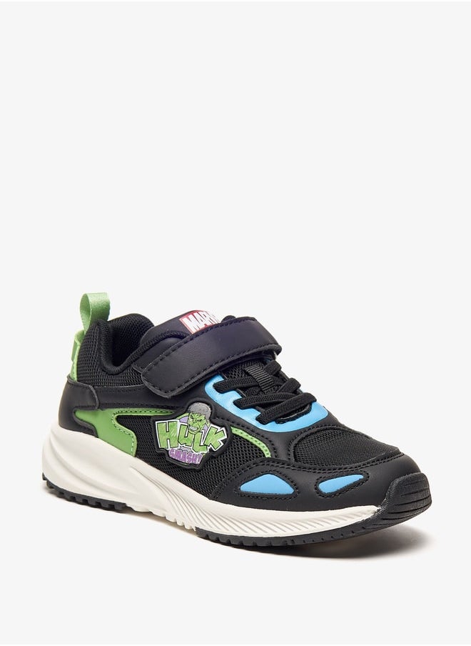 MARVEL - Marvel Hulk Detail Sneakers with Hook and Loop Closure - Image 1