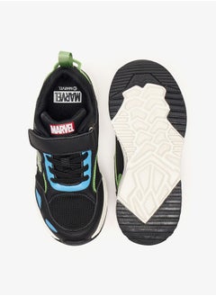MARVEL Marvel Hulk Detail Sneakers with Hook and Loop Closure  - Image 4