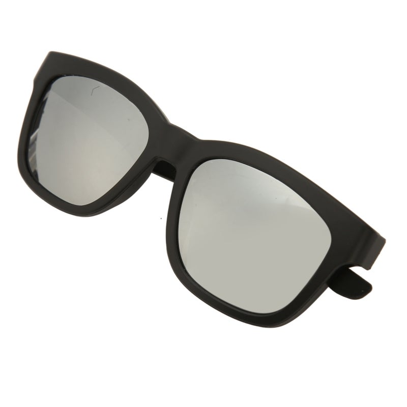 Smart Bluetooth Glasses Wireless Bluetooth Sunglasses Silver Grey Multi Function - Directional Sound Technology for Driving - Image 3