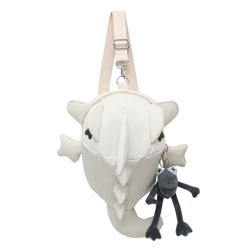 Source Creative Doll Doll Shark Monster Shoulder Bag Men'S New Funny Personalized Student Schoolbag - Image 1