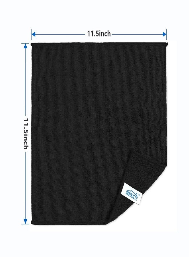 HOMEXCEL Microfiber Cleaning Cloth, Premium Microfiber Towels for Cars, Lint Free, Scratch-Free, Highly Absorbent, Reusable Cleaning Rags for Car, Household, Kitchen, Window(Black,5 - Image 2