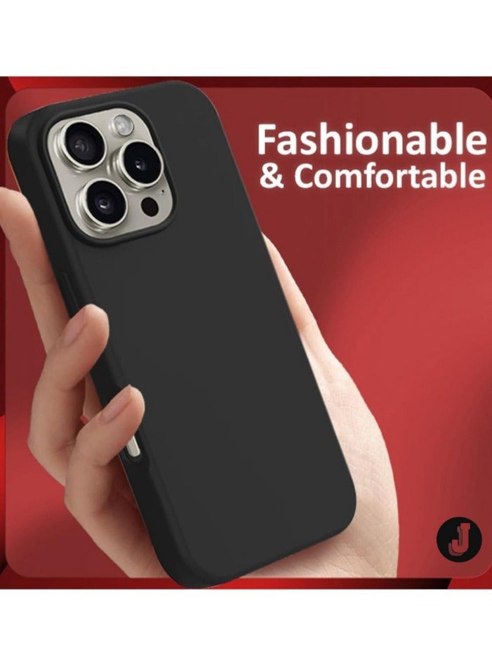 JAJEEK "New Liquid Silicone Case for iPhone 16 Pro Max – Ultra Slim Design, Soft Anti-Scratch Microfiber Lining & Drop Protection" - Image 4