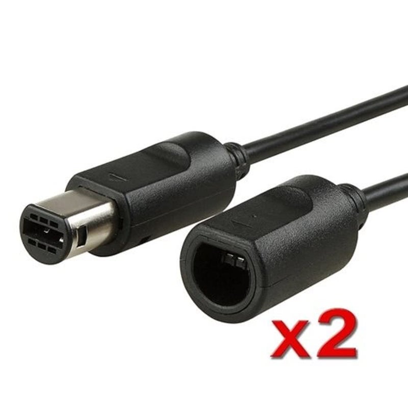 KMD 2x 6FT Controller Extension Cable For Wii GameCube GCN - Image 2