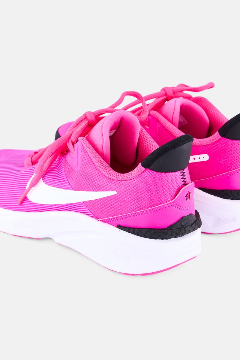 Nike Kids Girl Lace Up Running Shoes, Multicolor  - Image 2