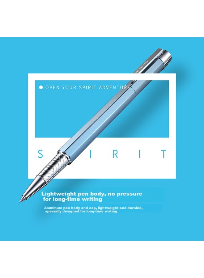 Bernard Shaw Ballpoint Pen, High-end Luxury Glacier Light Blue Premium Refill Gift Box Set, High-end Business Office Signing Pen, Gift For Men, Birthday, Graduation, Teacher, Women, Valentine's Day - Image 5