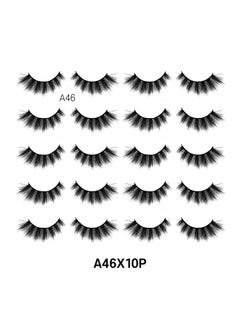 Silk Lashes 3D Faux Mink Eyelashes Multipack, Light, Natural Looking, Professional Easy To Apply Eyelashes In A Knitted Style 10 Pairs Jumbo Pack (A46X10P) - pzsku/Z749481F0B1FE364F1414Z/45/_/1734437833/82ea75be-42c9-4adf-8569-f90060090bf7